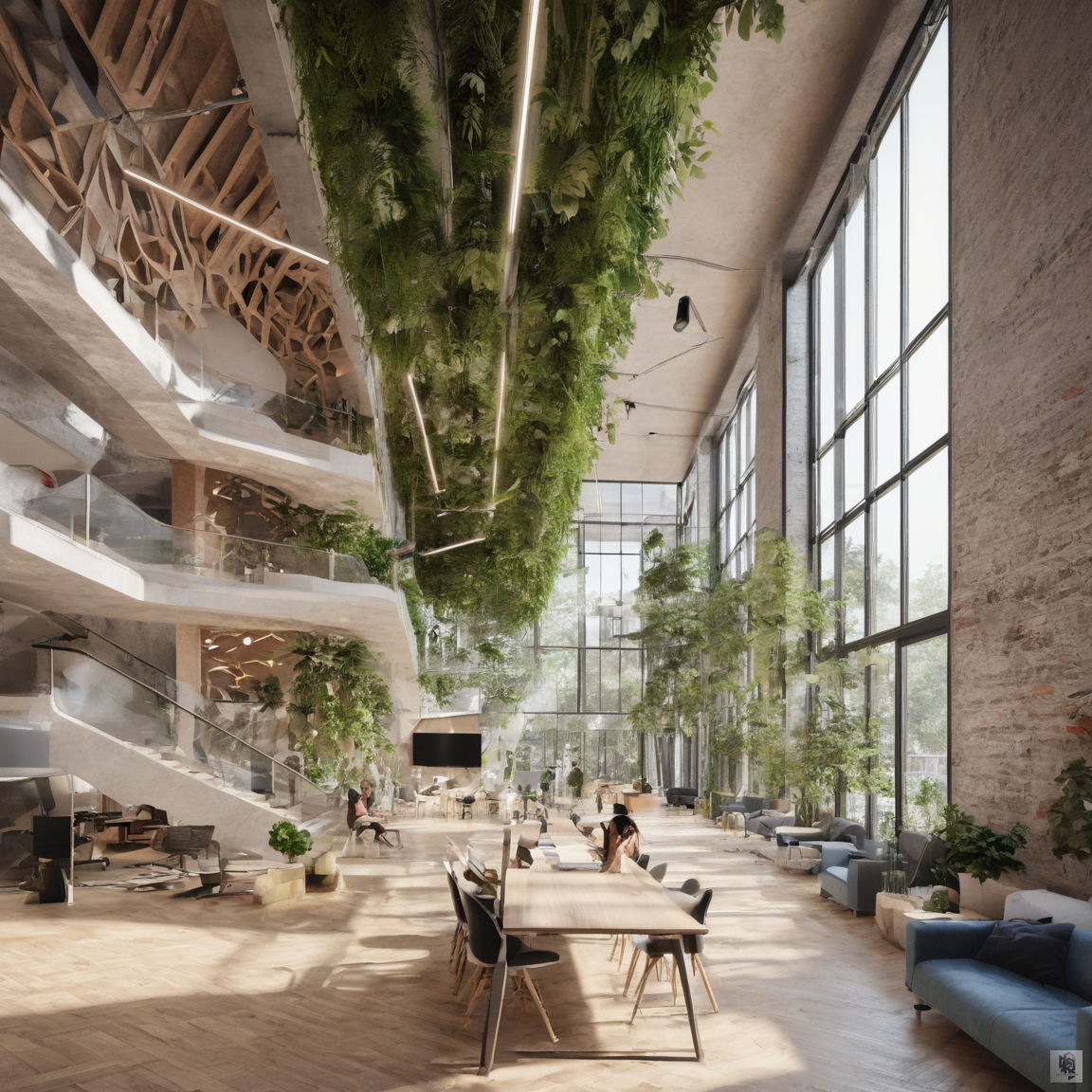 Architectural rendering detail